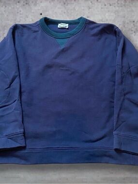 Acne Studios Navy Crewneck Sweatshirt SS17 size M